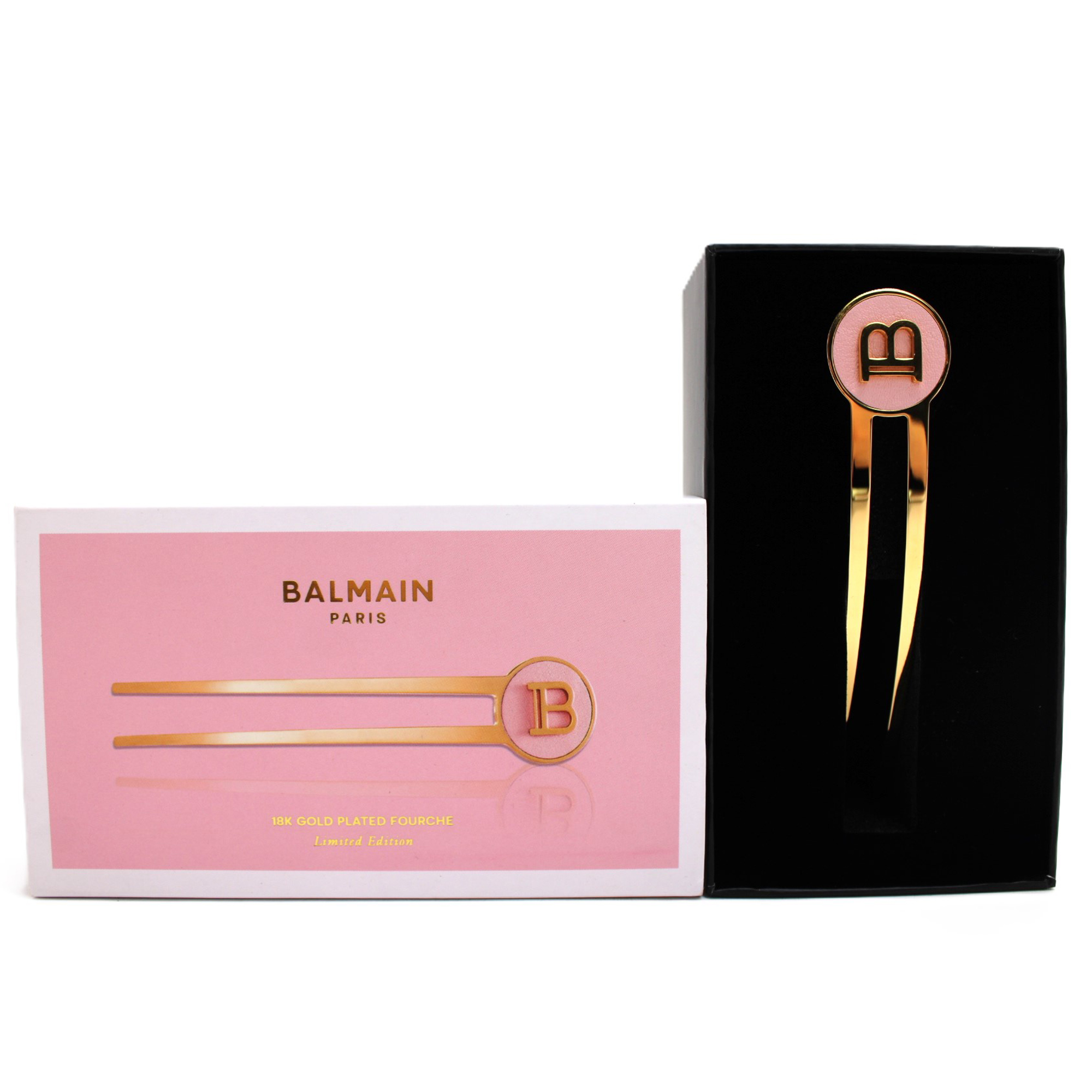 Balmain Paris Limited Edition 18K Gold Plated Fourche | eBay